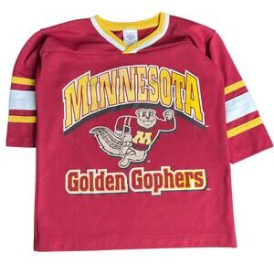 Vintage Minnesota Golden Gopher U of M Hockey Jersey Kids 5/6 Medium